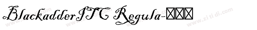 BlackadderITC Regula字体转换